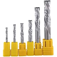MOUNTAIN MEN Industrial 1pcs 3.175-4-5-6-8-10 mm Arriba Abajo Cortar Dos Flautas Espiral de carburo Molino cortadores de…